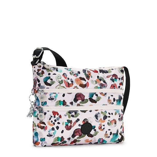 Bolsos Cruzados Kipling Alvar Printed Blancos Multicolor | MX 1071LI